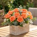 Foam Roos Ø4,5cm Oranje 36 st | Floristik24.nl
