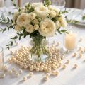 Decoratieve champagnekleurige parels Ø8mm 250 stuks | Floristik24.nl