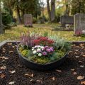Oasis Black Biolit Planter Hart Bloempot Hart Zwart 34cm | Floristik24.nl