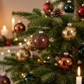 Kerstboomballen goudbruin mix glazen bollen Ø5cm 24 st | Floristik24.nl