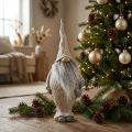 Decoratieve elf met baard en krans Kerstelf 14x×12×36cm | Floristik24.nl