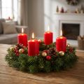 Stompkaarsen rood Adventskaarsen kaarsen rood 70/50mm 24 st | Floristik24.nl