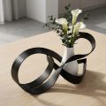 Aluminium plat draad, zwart, decoratief knutseldraad, 5mm x 10m | Floristik24.nl
