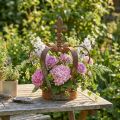 Vintage decoratieve kroon patina metalen decoratie Ø20cm H28cm | Floristik24.nl