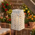 Hangende lantaarn, zomerdecoratie, macramé H35,5cm B19cm | Floristik24.nl