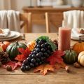 Decoratieve zwarte wijnstok 22 cm realistisch kunstfruit herfstdecoratie etalage restaurant | Floristik24.nl