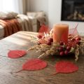 Decoratieve Bodhi-bladeren met skeletstructuur voor bloemisterij en knutselen | Floristik24.nl
