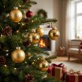 Kerstbol glas Ø6cm goud mix 24 st | Floristik24.nl