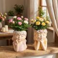 Bloempot Keramiek Dreaming Girl Assorti H19.5cm 2st | Floristik24.nl