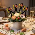 Schoorsteenveger bloemenstaakdecoratie, nieuwjaarsgeluksbrenger, 17 cm, 24 stuks | Floristik24.nl