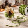 Wick draad wol koord vilt koord mosgroen 3mm 100m | Floristik24.nl