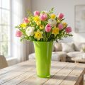 Vaas “Fizzy” Ø20cm H35cm appelgroen 1 st | Floristik24.nl