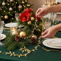 Decoratief lint kerstverlichting goud zilver B12mm L5m | Floristik24.nl