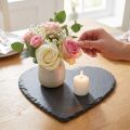 Leisteen bord decoratief hart leisteen leisteen hart 20cm 1 st | Floristik24.nl