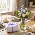 Decoratief lint lichtpaars satijnen lint cadeaulint 6mm 50m | Floristik24.nl
