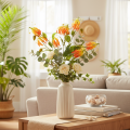 Kunstmatige Gloriosa oranje bloem met lange stelen voor vazen 80cm 3 stuks | Floristik24.nl