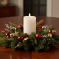 Floristik24 LED-zuilkaars, flikkerend, met timer, Ø7cm, 16cm