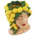 Floristik24 Buste vrouw plantenpot citroen decoratie Mediterraans H21,5cm