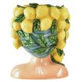 Floristik24 Vrouw buste plantenpot citroen decoratie Mediterraans H29cm