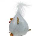 Floristik24 Vrolijk Pasen kuiken, kippenfiguur, tafeldecoratie, Pasen, decoratief kuiken 9cm