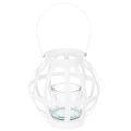 Tuinlantaarn, metaal en glas,