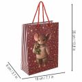 Cadeautasje met muismotief en sterren voor Kerstmis, 24 cm, 2 stuks | Floristik24.nl
