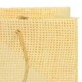 Floristik24 Cadeauzakjes geweven papier vanille oranje roze 20×10×10cm 6st