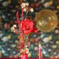 Gingko tak decoratieve kunstplant brons glitter 84cm | Floristik24.nl