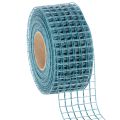Floristik24 Decoratief lint, rasterlint, 4,5 cm breed, blauw, voor knutselprojecten, 10 m