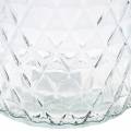 Floristik24 Decoratieve glazen diamanten glazen vaas heldere bloemenvaas 2st