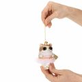 Glazen kattenornamenten met tutu als kerstboomversiering, 11 cm, 2 stuks | Floristik24.nl