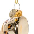 Glazen schoenornament met