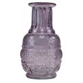 Floristik24 Glazen vazen mini vazen licht paars paars retro stijl H13cm 2st