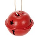 Floristik24 Belvormige decoratieve hangers met stermotief, 3 cm, 9 stuks