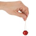 Belvormige decoratieve hangers met stermotief, 3 cm, 9 stuks | Floristik24.nl