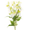 Floristik24 Kunstmatige Gloriosa-bloem, wit en geel, elegante bloeiende tak voor decoratie, 80 cm, 3 stuks