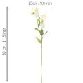 Kunstmatige Gloriosa-bloem, wit en geel, elegante bloeiende tak voor decoratie, 80 cm, 3 stuks | Floristik24.nl