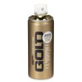 Floristik24 Decoratieve spuitverf met goudkleurig chroomeffect, Montana spuitbussen van 400 ml