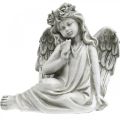 Graf engel zittend Grafdecoratie engel 20×14×20cm