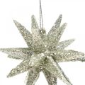 Floristik24 Glittersterren om champagne op te hangen Kerstboomdecoratie 7,5 cm 8 stuks