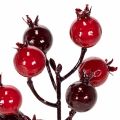 Kunstmatige granaatappeltak met vertakkende stelen als vaasdecoratie, 19 cm, 4 stuks | Floristik24.nl