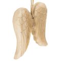 Floristik24 Houten engelenvleugelhanger voor decoratie, 12 cm