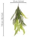Kunstmatige varen, decoratieve varentak om te plakken en op te hangen, 118 cm | Floristik24.nl