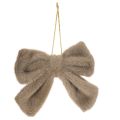 Decoratieve pluche strik met