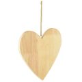 Floristik24 Houten harten voor het beschilderen van decoratieve hangers hart naturel 20x20cm 3st