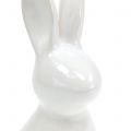 Floristik24 Decoratief konijn wit parelmoer 18,5 cm