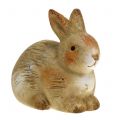 Floristik24 Keramisch konijn naturel 7cm x 8cm 6st