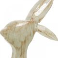 Floristik24 Decoratiefiguur, konijn, lentedecoratie, Pasen, houtdecoratie 30,5cm