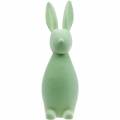 Floristik24 Paasdecoratie konijn 47cm groen geflockt Paashaas decoratie figuur Pasen