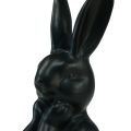 Floristik24 Konijn denkend konijn buste zwart 7×6×15cm